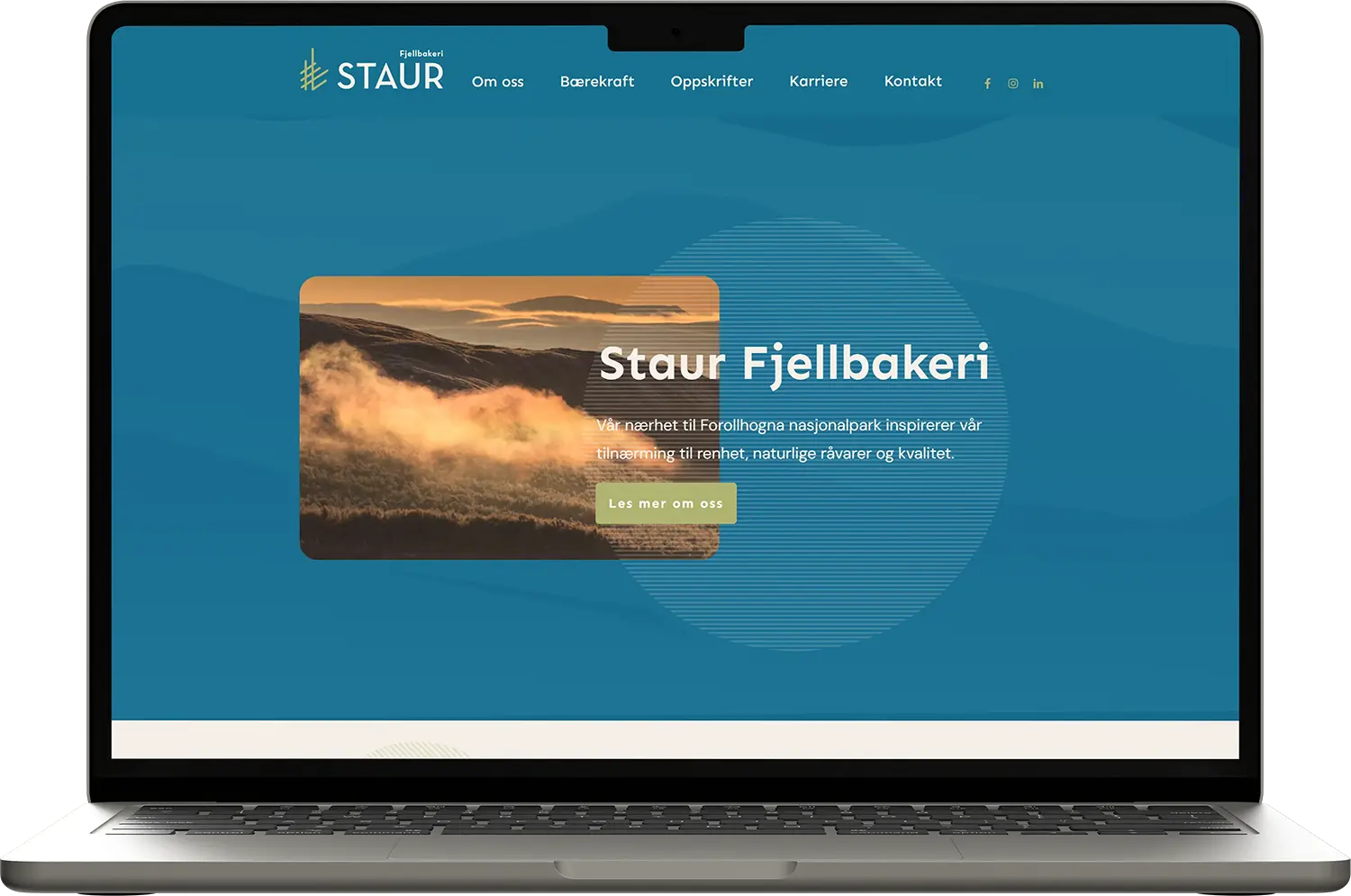 Staur Fjellbakeri nettside