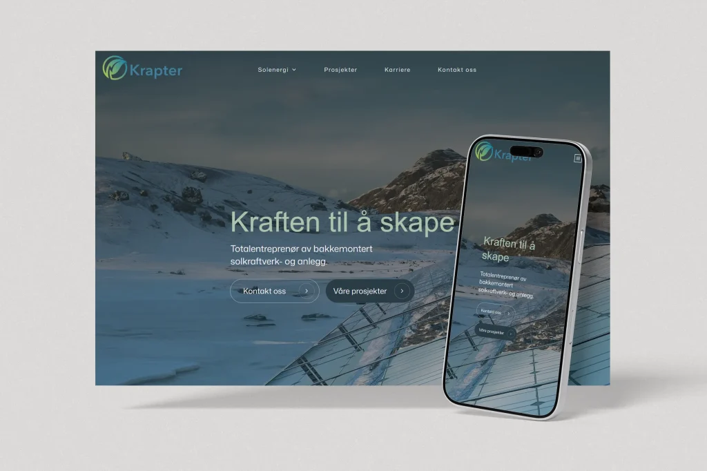 Krapter — Brukervennlig webdesign for Krapter, bilde 1