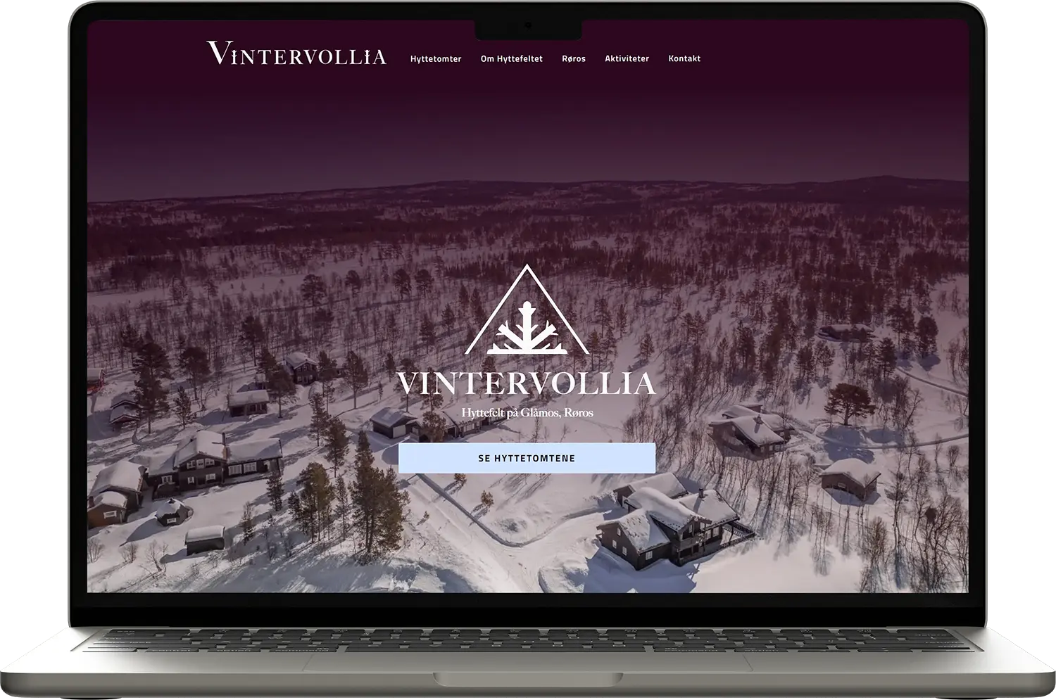 Vintervollia hyttefelt nettside