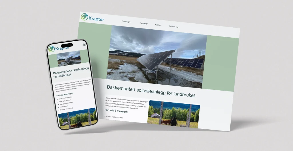 Krapter — Brukervennlig webdesign for Krapter, bilde 2