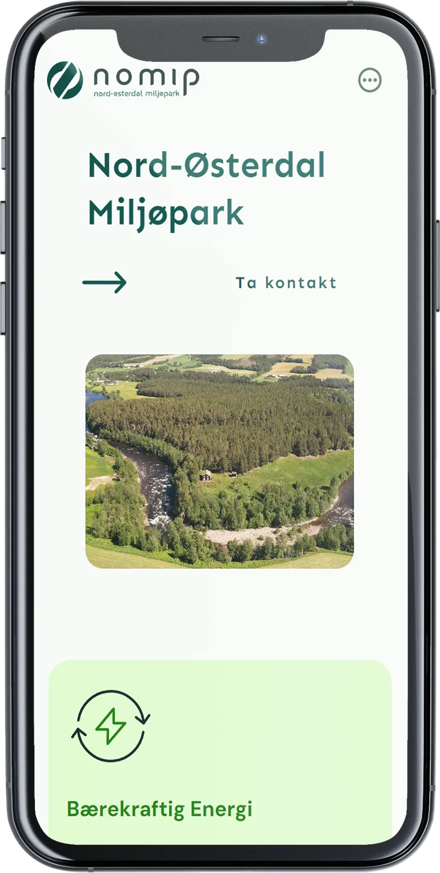 Nord-Østerdal Miljøpark på mobil