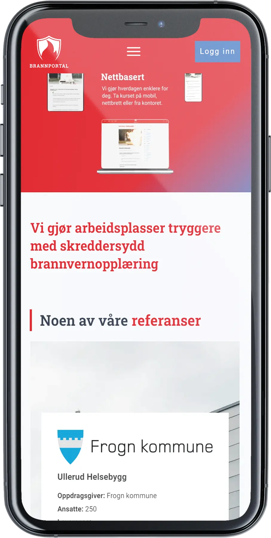 Brannportal på mobil