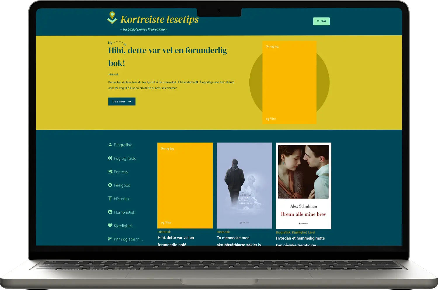 Kortreiste lesetips nettside