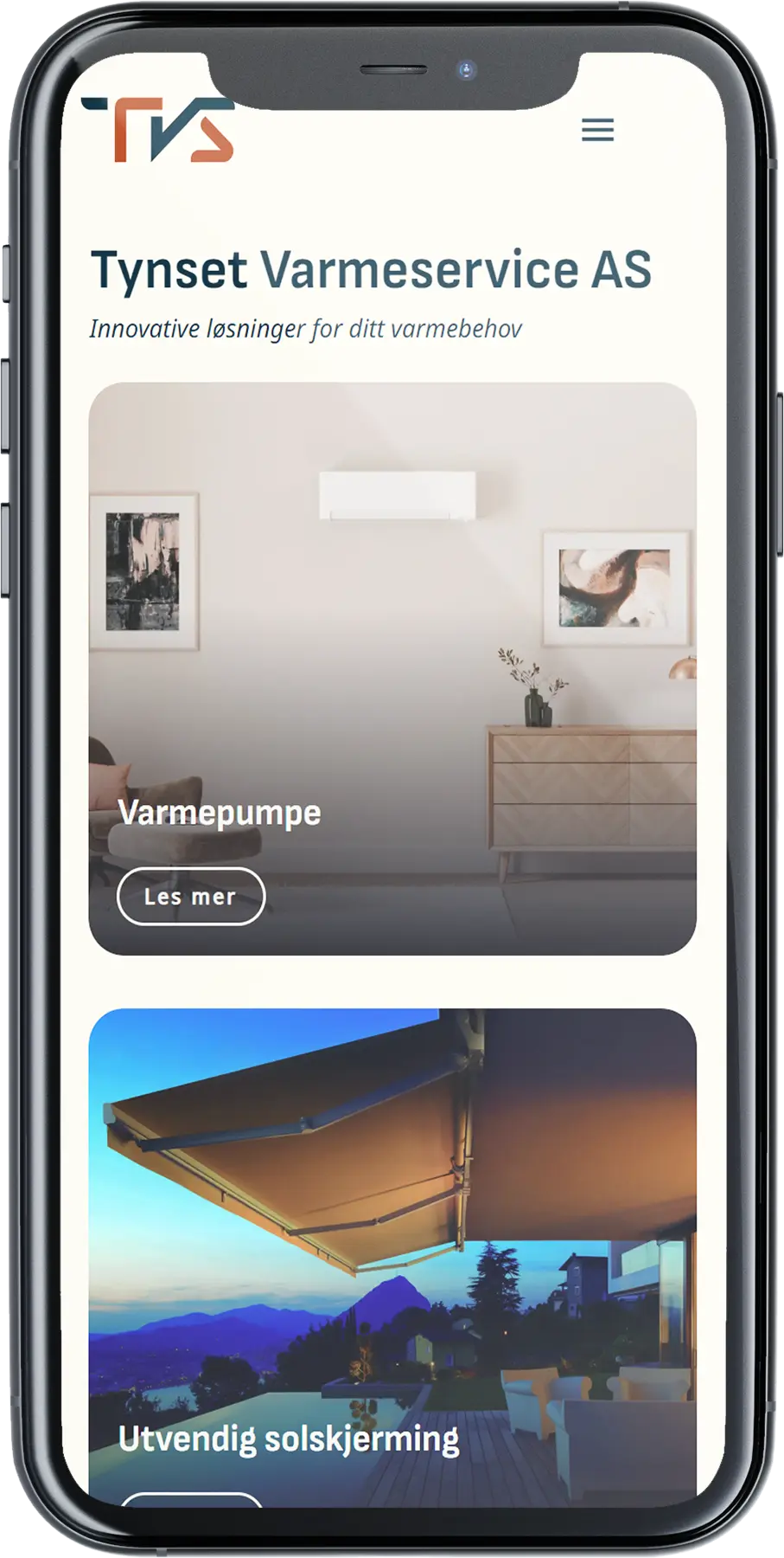 Tynset Varmeservice AS på mobil